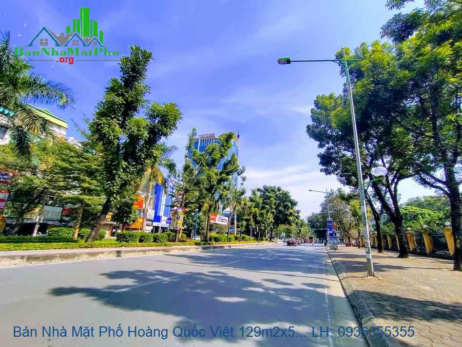 Bán Nhà Mặt Phố Hoàng Quốc Việt 129m2x5T, 2 Mặt Đường, Giá Rẻ Nhất